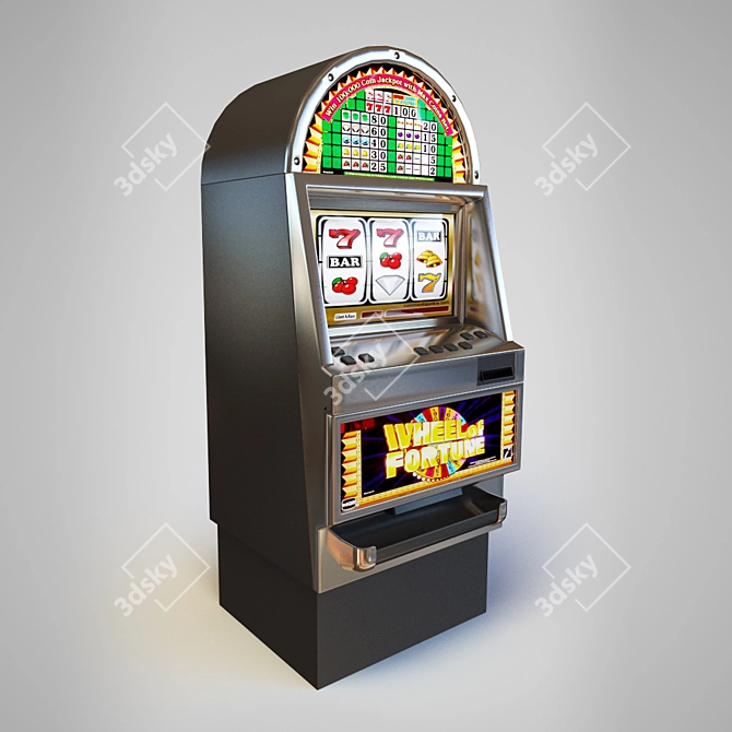 Vegas Jackpot Slot Machine 3D model image 1