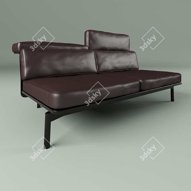 Cassina Sled Chair: Modern Comfort 3D model image 1