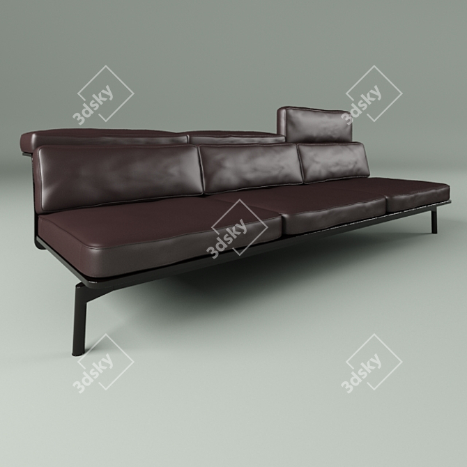 Sleek Sled Cassina: Distinctive Design 3D model image 1