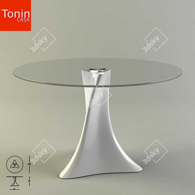 Elegant La Defense Table 3D model image 1