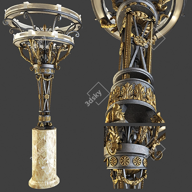 Title: Timeless Elegance Lamp 3D model image 1