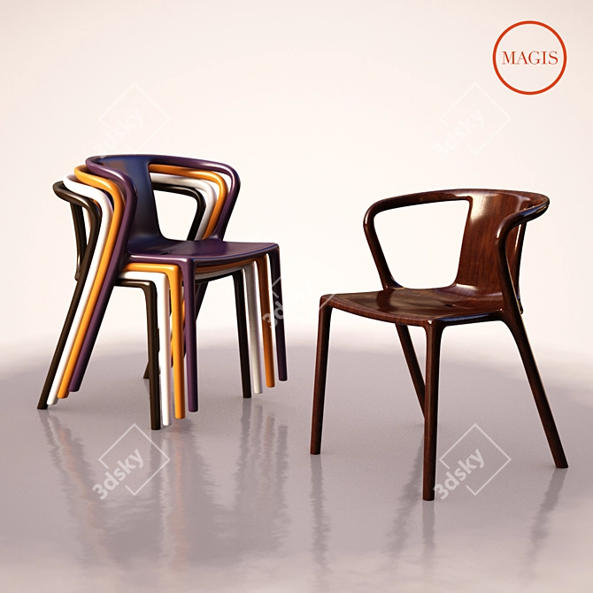 Elevate Your Comfort with Magis Air Armchair 3D model image 1
