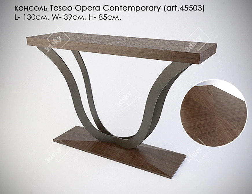 Teseo Opera Console: Sleek, Contemporary Design 3D model image 1