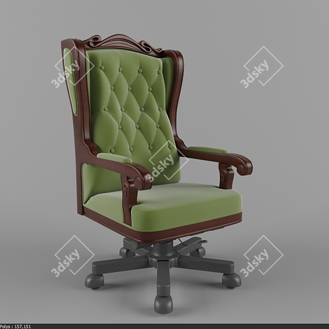 ErgoMax Comfort Desk Chair 3D model image 1