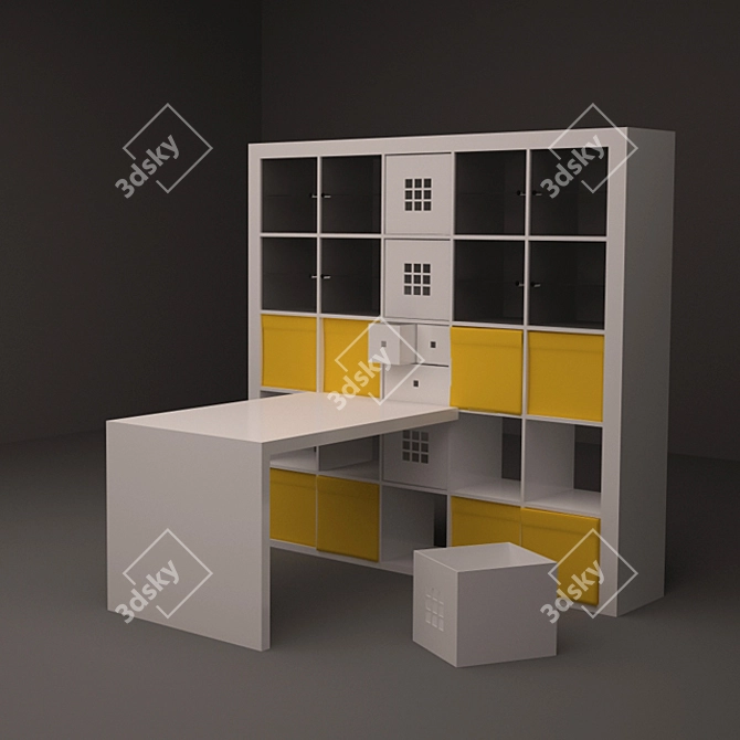 IKEA EXPEDIT Combo: Smart Storage Solution 3D model image 1