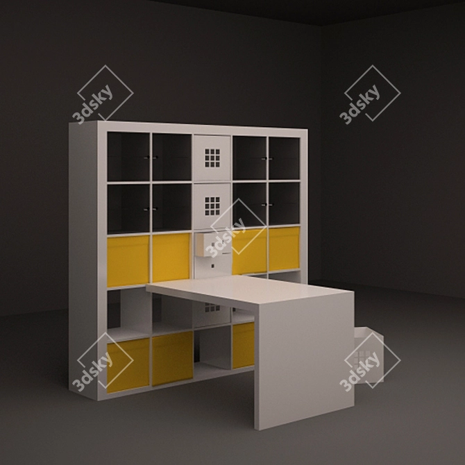 IKEA EXPEDIT Combo: Smart Storage Solution 3D model image 2