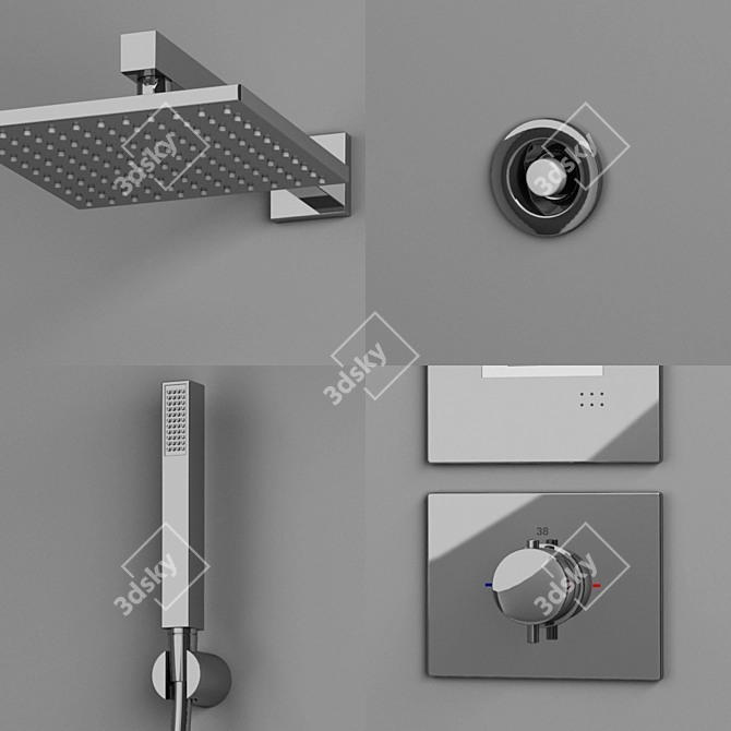 Ultimate Rainshower Bliss PSU1000E 3D model image 2