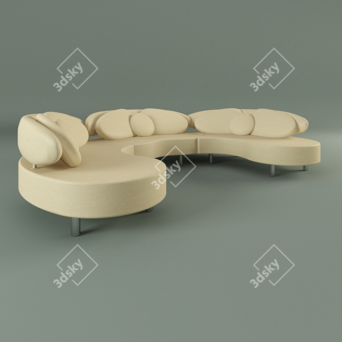 Modular Transforming Sofa 3D model image 1