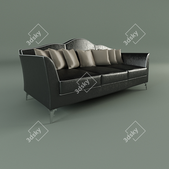 Title: Avalon Leather Lounge Chair 3D model image 1