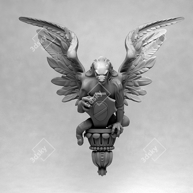 Gargoyle: Gothic Architectural Enhancer 3D model image 1