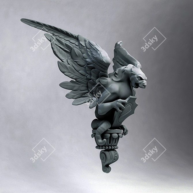 Gargoyle: Gothic Architectural Enhancer 3D model image 2