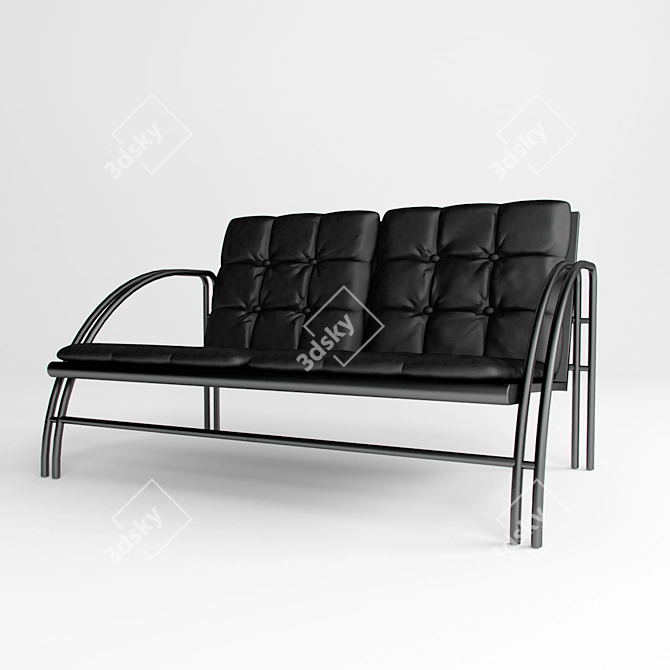 Office Oasis: Comfy Couch 3D model image 1