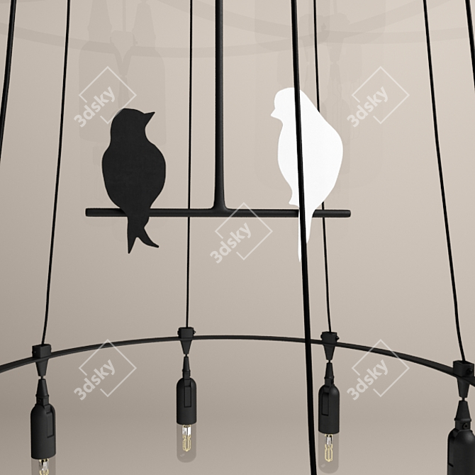 Karman "Birdy" Pendant Light 3D model image 3