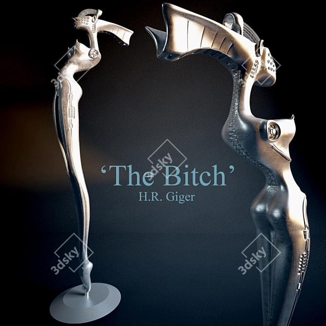 The Giger Mic Stand 3D model image 1