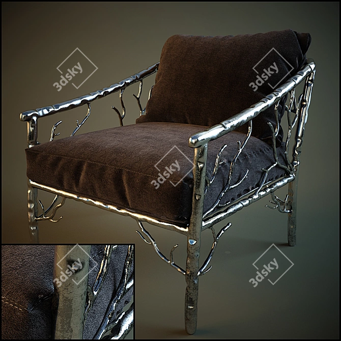 Hiver Armchair 3D model image 1