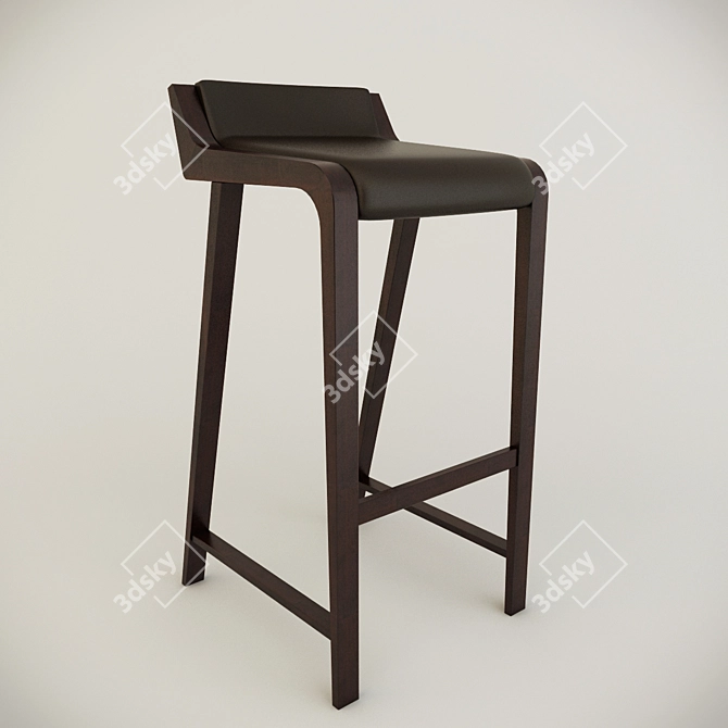 Modern Bar Stool – Sleek Design 3D model image 1