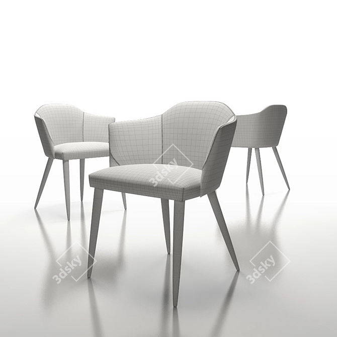 Crassevig Axel Chair: 3DS Max Vray Scene with Maps & Materials 3D model image 2
