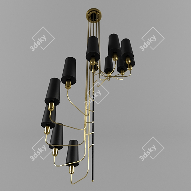 Elegant Umos Chandelier - 0388-3d 3D model image 1