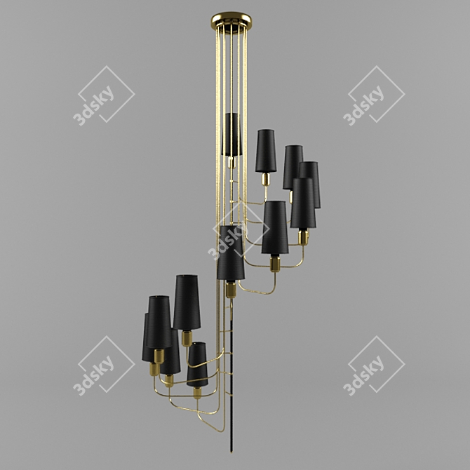 Elegant Umos Chandelier - 0388-3d 3D model image 2