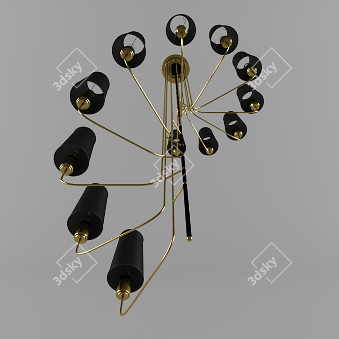 Elegant Umos Chandelier - 0388-3d 3D model image 3