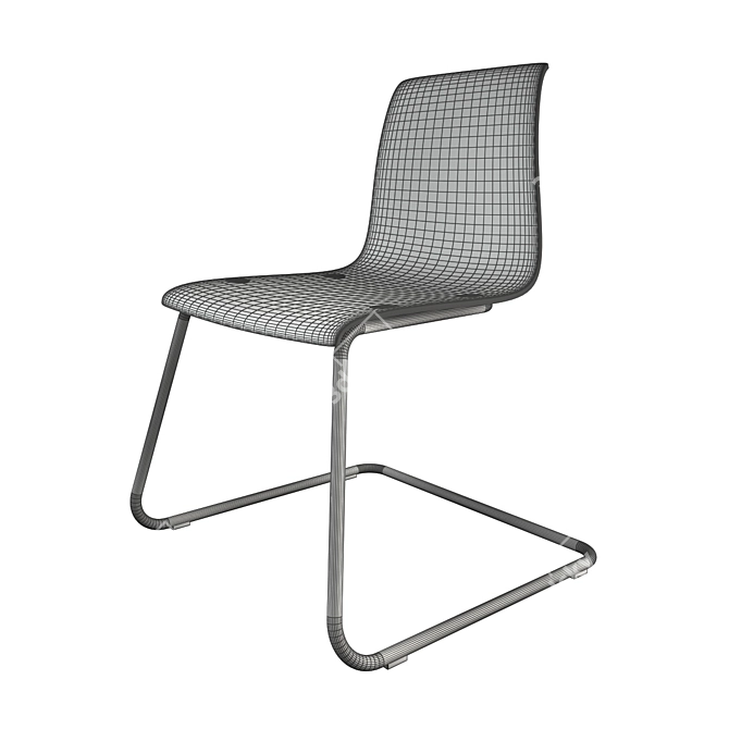 Sleek Tobias IKEA Chair 3D model image 2