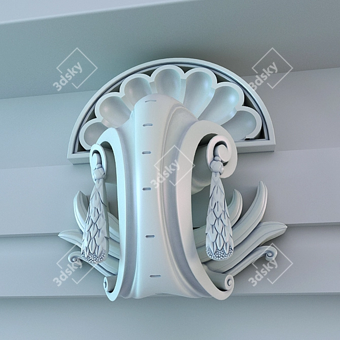 Elegant Exterior Decor 3D model image 1