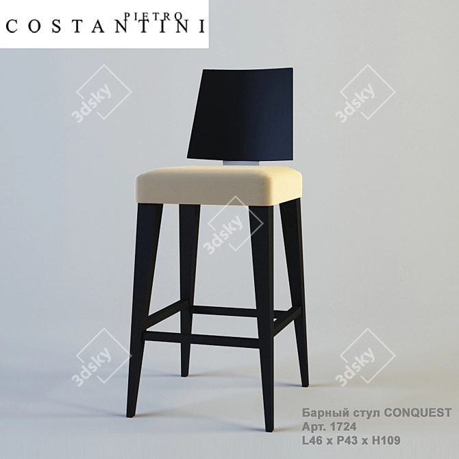Conquest Bar Stool: Constantini Pietro 3D model image 1