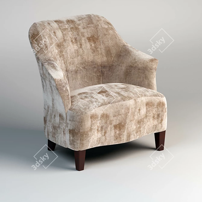 Velvet Dream Chair 3D model image 1