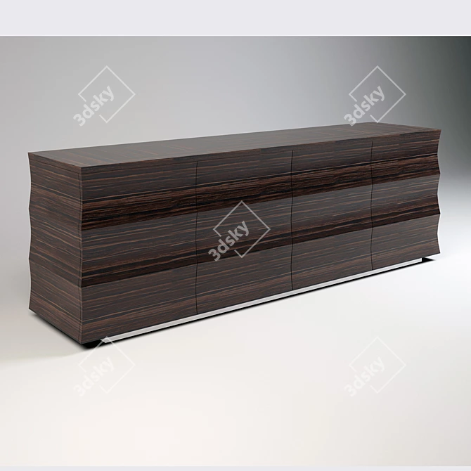 Modern Storage Solution: Chest of Drawers 3D model image 1