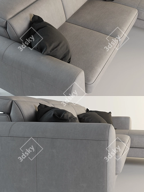 Modern Comfort: BoConcept Madison 3D model image 2