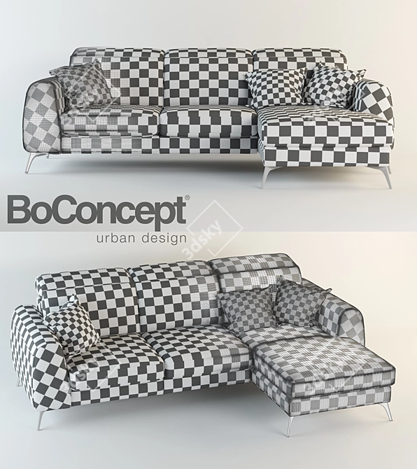 Modern Comfort: BoConcept Madison 3D model image 3