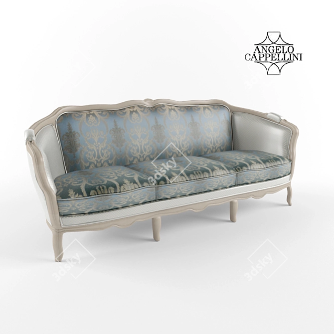 Luxury 3-Seater Sofa by Angelo Cappelini 3D model image 1