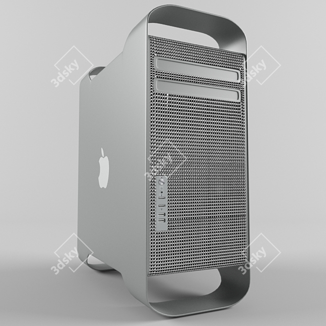 Powerhouse Performance: Mac Pro 3D model image 1