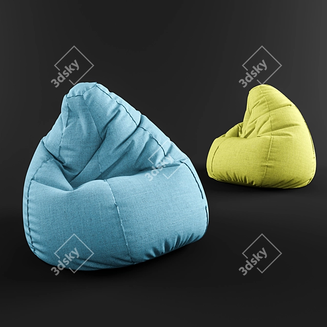 Comfort Max Bag Chair 3D model image 1