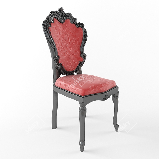 Elegant Vintage Chair 3D model image 1