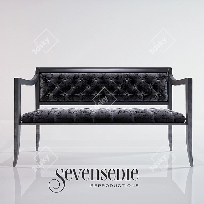 Modern Times Reproduction Couch 3D model image 1