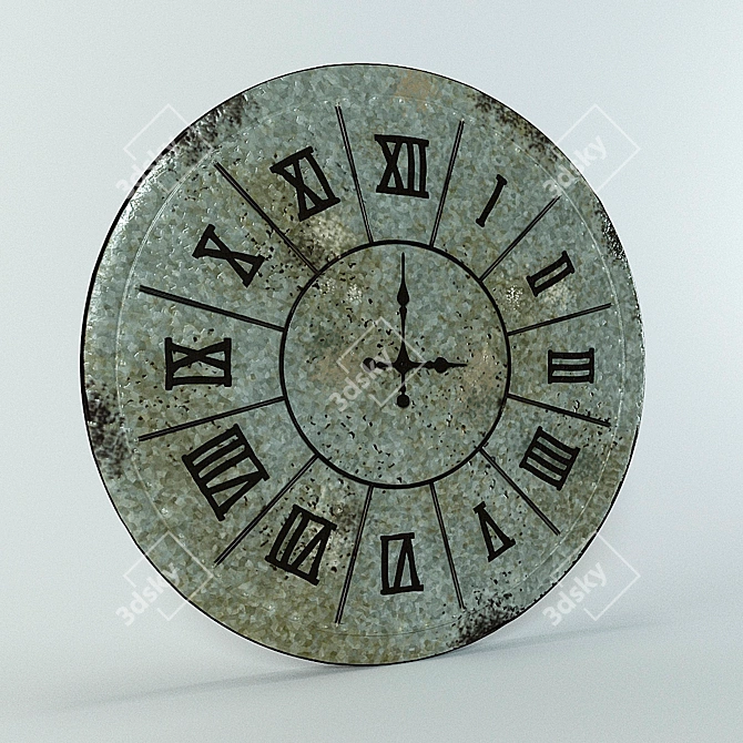 Loft Custom Clock - 99cm Diameter 3D model image 1