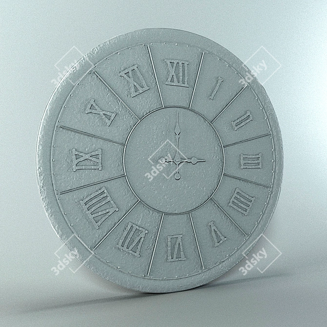 Loft Custom Clock - 99cm Diameter 3D model image 2