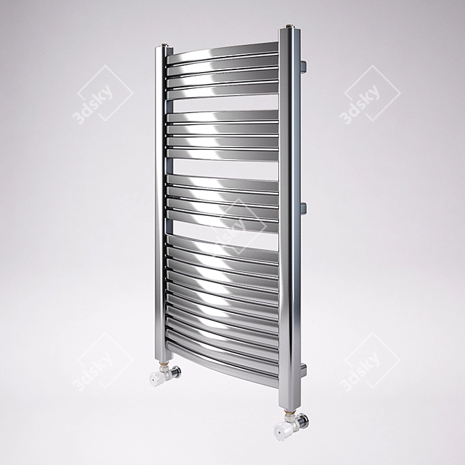 Efficient Wall-Mounted Radiator 3D model image 1