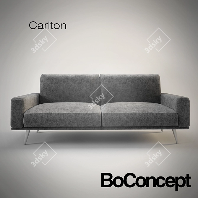 Elegant Comfort: BoConcept Carlton Sofa 3D model image 1