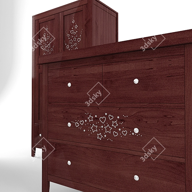 Marika Crystal Nursery Furniture Set 3D model image 3