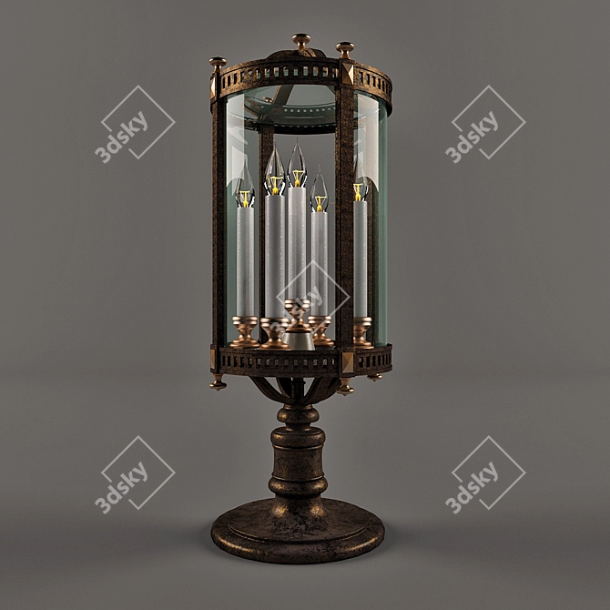 Fine Art Lamps Outdoor Pier: Adjustable Elegance 3D model image 1