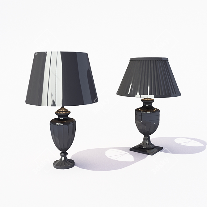 Classic Style Table Lamp 3D model image 2