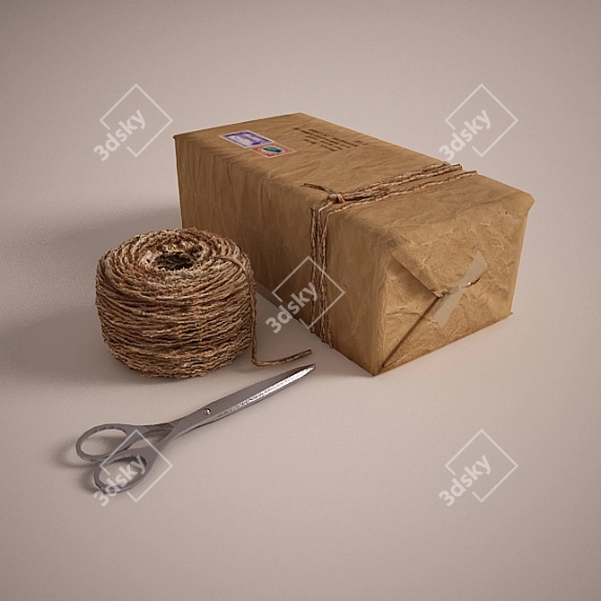 Elegant Gift Box Set 3D model image 1