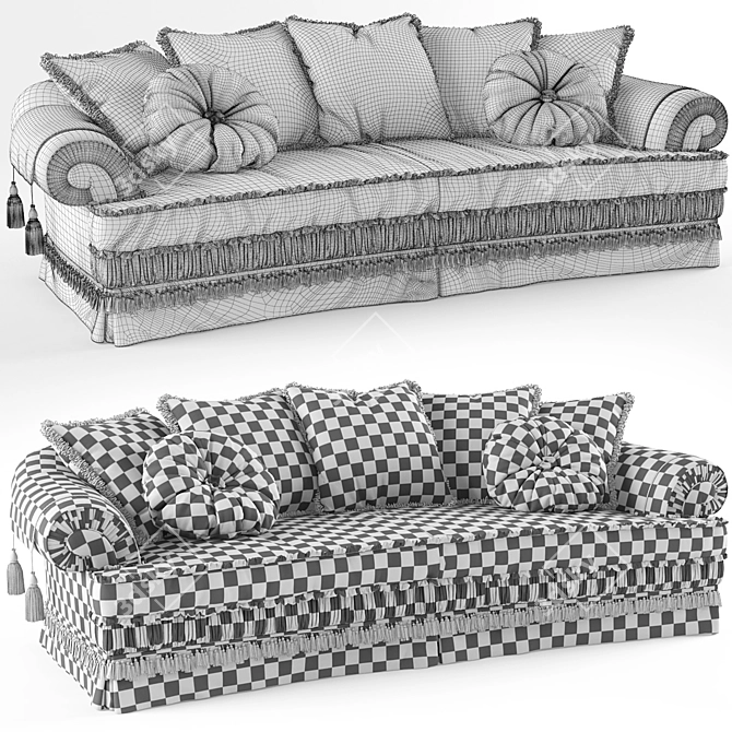 Luxury Polo Classic Sofa 3D model image 3