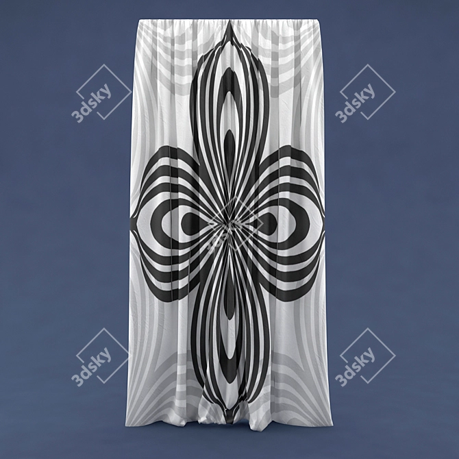 Elegant Drapes for Your Home 3D model image 1