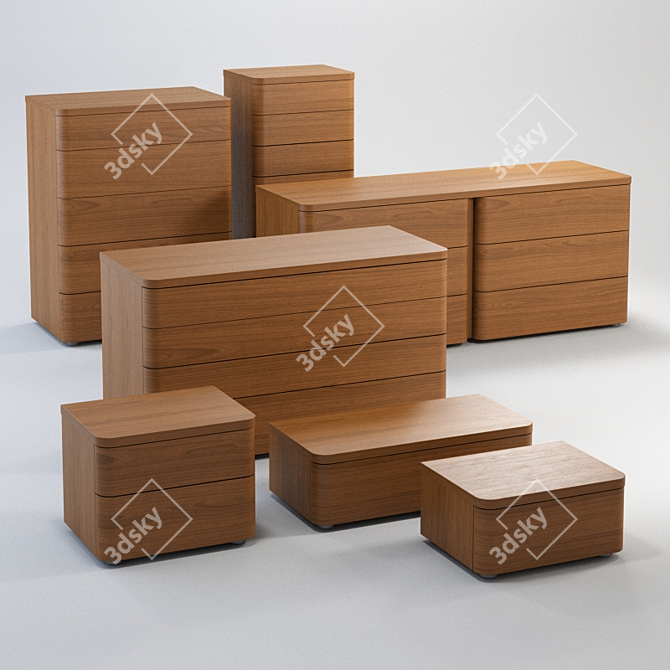 TOMASELLA Dolcevita 7-Piece Furniture Set 3D model image 1