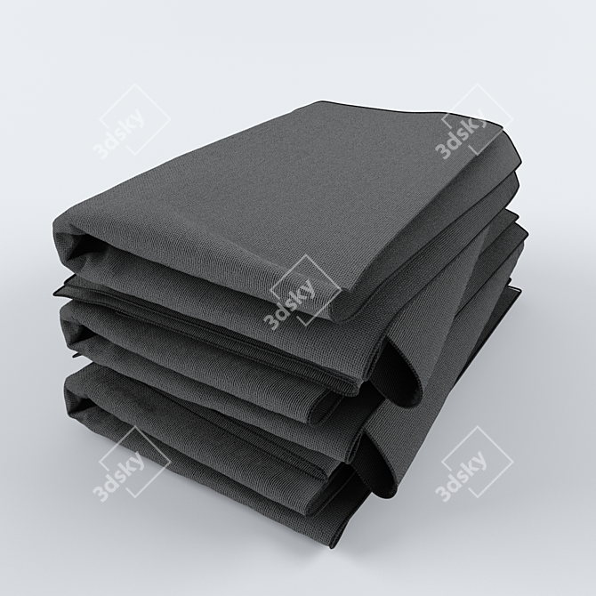 Title: Luxury Essentials Towel 3D model image 1