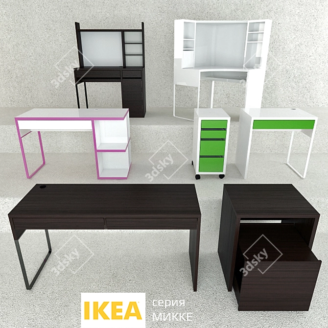 Mickey Office Furniture Collection 3D model image 1