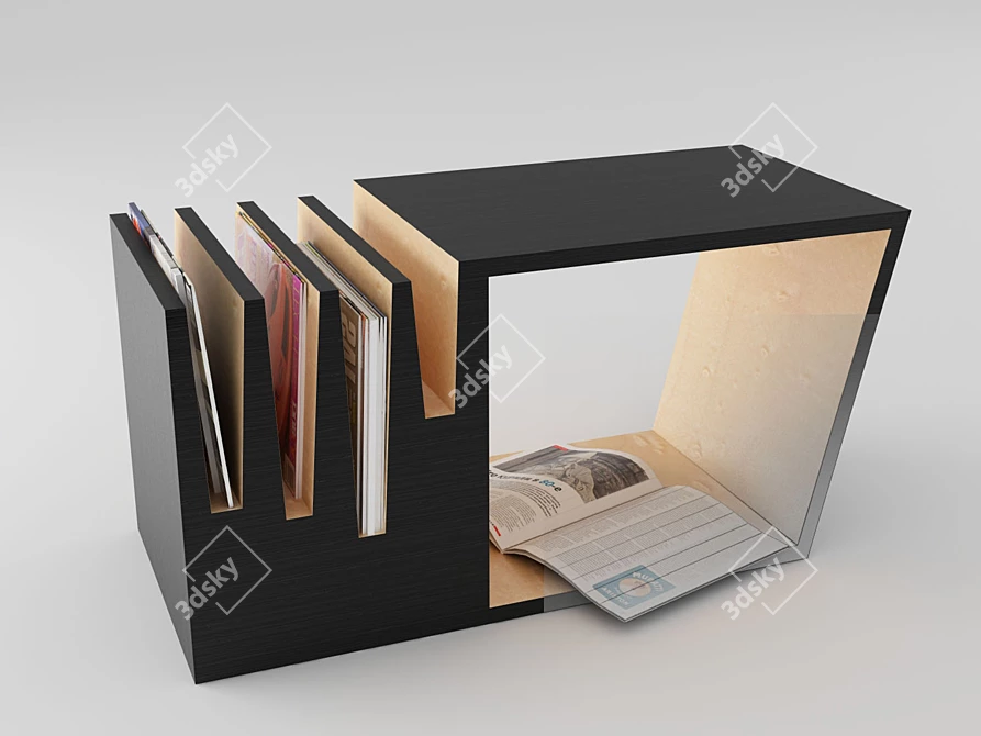 Multifunctional Coffee Table with Storage 3D model image 1